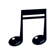 Emoji 🎵 Nota Musicale su emojidex 1.0.14.