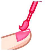 Emoji 💅🏻 Smalto Per Unghie: Carnagione Chiara su emojidex 1.0.14.