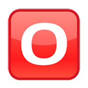 🅾️ Emoji Großbuchstabe O in rotem Quadrat emojidex 1.0.14.