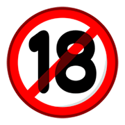 Émoji 🔞 18 Ans Et Plus sur emojidex 1.0.14.