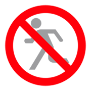 🚷 Emoji Fußgänger verboten emojidex 1.0.14.