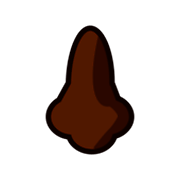 👃🏿 Emoji Nariz: Tono De Piel Oscuro en emojidex 1.0.14.