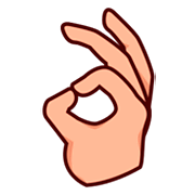 👌🏼 Emoji OK-Zeichen: mittelhelle Hautfarbe emojidex 1.0.14.