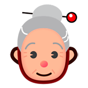 Emoji 👵🏼 Donna Anziana: Carnagione Abbastanza Chiara su emojidex 1.0.14.