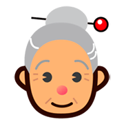 👵🏽 Emoji Anciana: Tono De Piel Medio en emojidex 1.0.14.