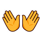 👐 Emoji Mãos Abertas na emojidex 1.0.14.
