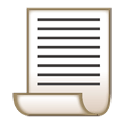 Emoji 📃 Pagina Con Piega su emojidex 1.0.14.