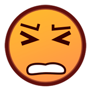 Émoji 😣 Visage Persévérant sur emojidex 1.0.14.