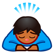 Emoji 🙇🏾 Persona Che Fa Un Inchino Profondo: Carnagione Abbastanza Scura su emojidex 1.0.14.