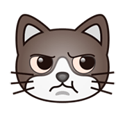 😾 Emoji Gato Enfadado en emojidex 1.0.14.