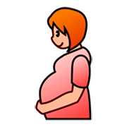 🤰🏼 Emoji Mujer Embarazada: Tono De Piel Claro Medio en emojidex 1.0.14.