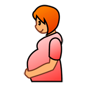 🤰🏽 Emoji schwangere Frau: mittlere Hautfarbe emojidex 1.0.14.