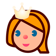 Émoji 👸🏼 Princesse : Peau Moyennement Claire sur emojidex 1.0.14.