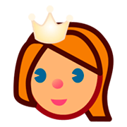 Émoji 👸🏽 Princesse : Peau Légèrement Mate sur emojidex 1.0.14.