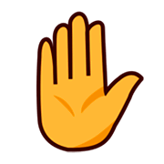 ✋ Emoji Mão Levantada na emojidex 1.0.14.