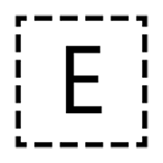 🇪 Emoji Indicador regional Símbolo Letra E en emojidex 1.0.14.