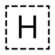 Emoji 🇭 Lettera simbolo indicatore regionale H su emojidex 1.0.14.