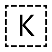Emoji 🇰 Lettera simbolo indicatore regionale K su emojidex 1.0.14.