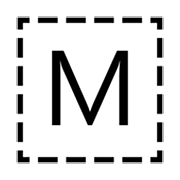 🇲 Emoji Indicador regional Símbolo Letra M en emojidex 1.0.14.