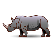 🦏 Emoji Rinoceronte en emojidex 1.0.14.