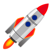 🚀 Emoji Cohete en emojidex 1.0.14.