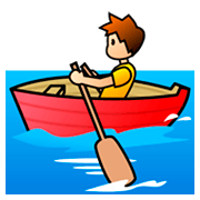 Émoji 🚣🏼 Personne Ramant Dans Une Barque : Peau Moyennement Claire sur emojidex 1.0.14.