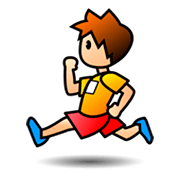 🏃🏼 Emoji Persona Corriendo: Tono De Piel Claro Medio en emojidex 1.0.14.