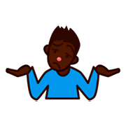 🤷🏿 Emoji Persona Encogida De Hombros: Tono De Piel Oscuro en emojidex 1.0.14.