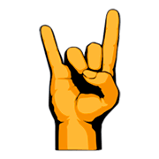🤘 Emoji Saudação Do Rock na emojidex 1.0.14.