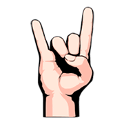 🤘🏻 Emoji Mano Haciendo El Signo De Cuernos: Tono De Piel Claro en emojidex 1.0.14.