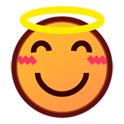 😇 Emoji Cara Sonriendo Con Aureola en emojidex 1.0.14.