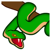 Émoji 🐍 Serpent sur emojidex 1.0.14.