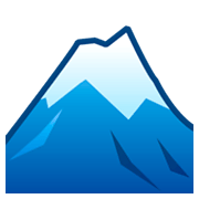 Emoji 🏔️ Montagna Innevata su emojidex 1.0.14.