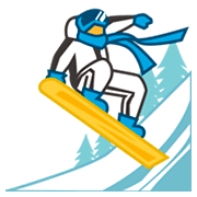 Emoji 🏂 Persona Sullo Snowboard su emojidex 1.0.14.