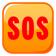 Emoji 🆘 Pulsante SOS su emojidex 1.0.14.
