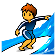 Emoji 🏄 Persona Che Fa Surf su emojidex 1.0.14.