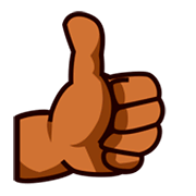 Emoji 👍🏾 Pollice In Su: Carnagione Abbastanza Scura su emojidex 1.0.14.