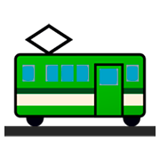 🚋 Emoji Vagón De Tranvía en emojidex 1.0.14.