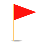 🚩 Emoji Dreiecksflagge emojidex 1.0.14.