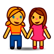 👭 Emoji Duas Mulheres De Mãos Dadas na emojidex 1.0.14.