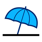 Émoji ⛱️ Parasol Sur Le Sol sur emojidex 1.0.14.