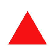 🔺 Emoji rotes Dreieck mit der Spitze nach oben emojidex 1.0.14.