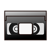 Emoji 📼 Videocassetta su emojidex 1.0.14.