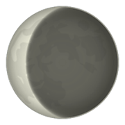 Émoji 🌘 Lune Décroissante sur emojidex 1.0.14.