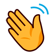 👋 Emoji Mão Acenando na emojidex 1.0.14.
