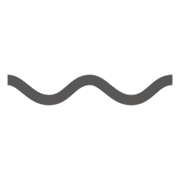 Emoji 〰️ Trattino Ondulato su emojidex 1.0.14.
