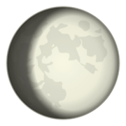 🌔 Emoji Luna Gibosa Creciente en emojidex 1.0.14.