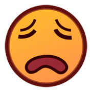 Emoji 😩 Faccina Esausta su emojidex 1.0.14.