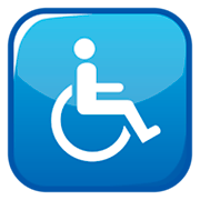 ♿ Emoji Symbol „Rollstuhl“ emojidex 1.0.14.