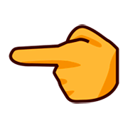 👈 Emoji Dorso Da Mão Com Dedo Indicador Apontando Para A Esquerda na emojidex 1.0.14.